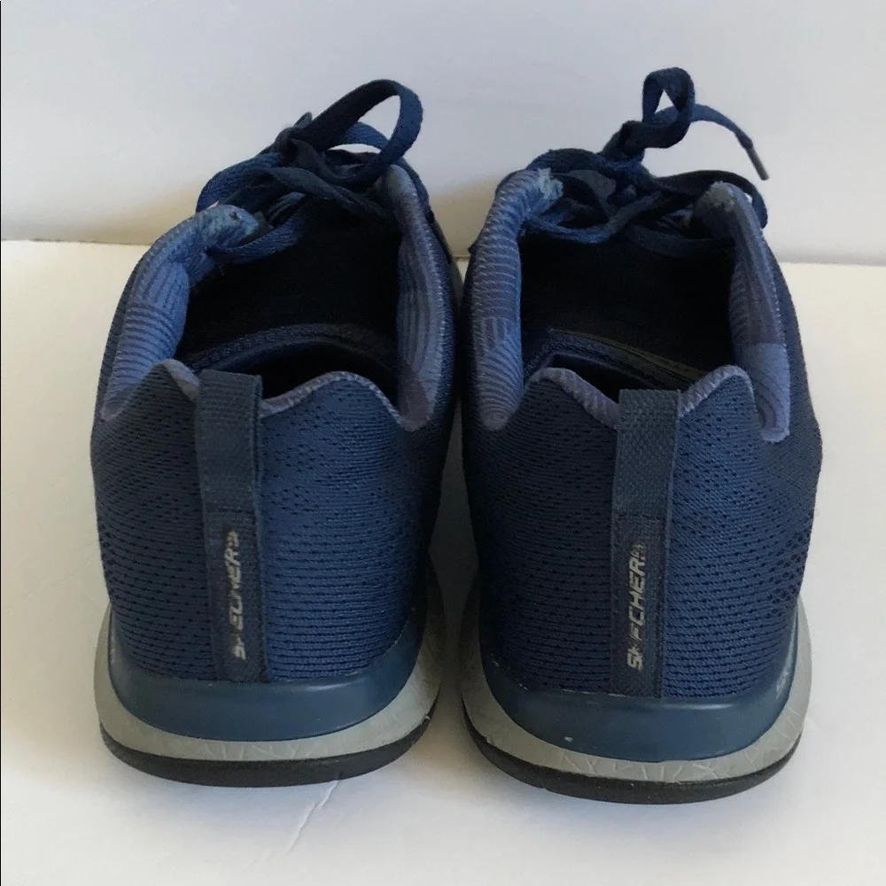 Skechers Men's Dark Blue Mesh Athletic Shoes